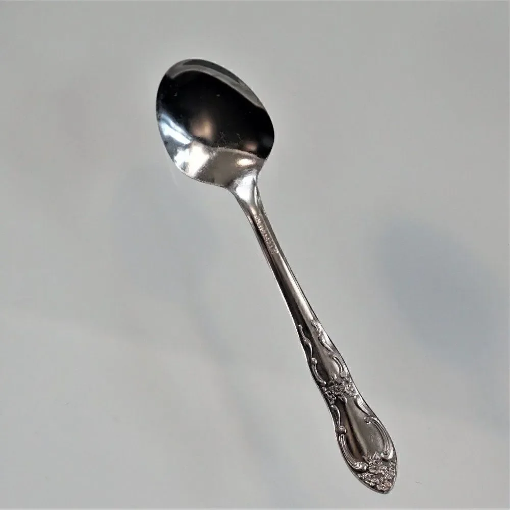 Venus Stainless by Oneida Silver Teaspoon ONEIDACRAFT Flatware Discontinued